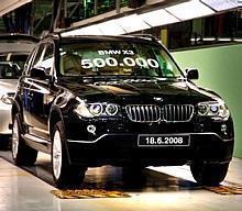 Der 500'000 BMW X3 läuft vom Band.